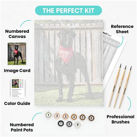 Ilustrácia nemeckej dogy v interiéri