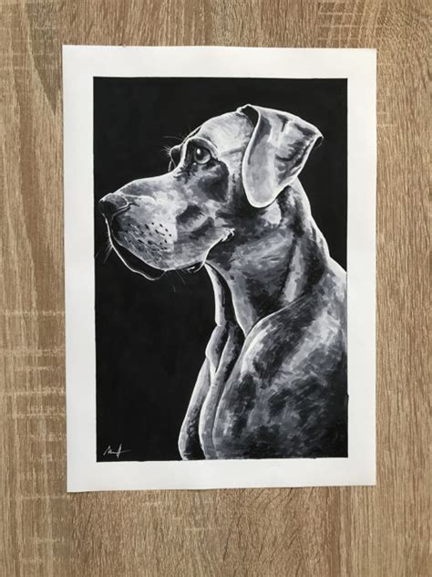 Portrét psa ako tetovanie