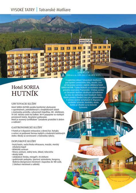 Infografika: Prehľad služieb hotela, bazén, wellness, izby, reštaurácia
