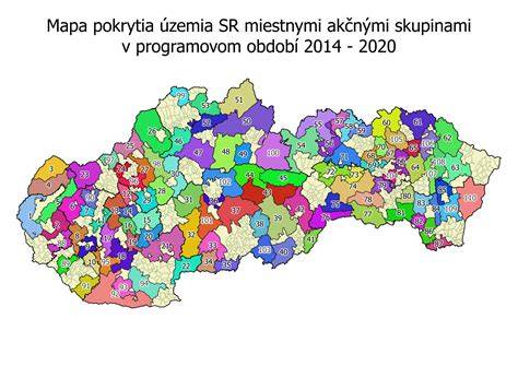 Mapa a schéma rozdelenia skupín na akciách
