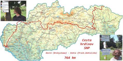 Infografika: Trasa Cesty hrdinov SNP a dĺžka 770 km