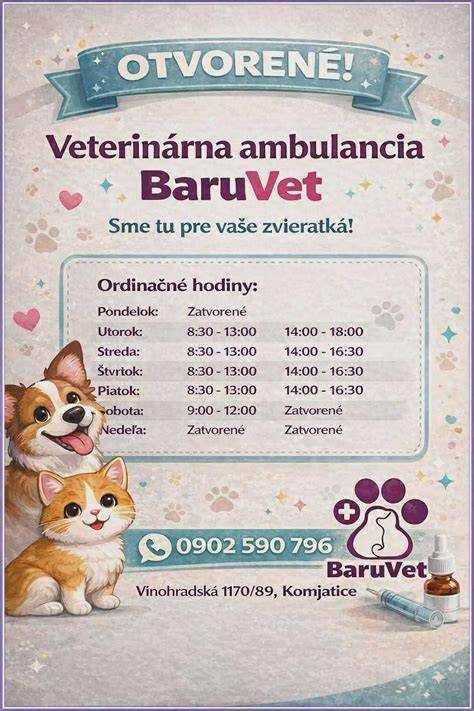 Mapa služieb a kontaktov veterinárnej ambulancie