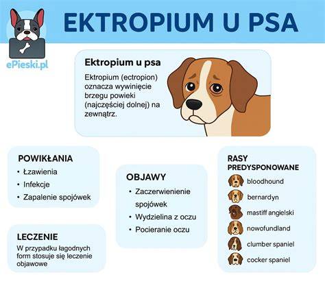 Infografika: Entropium a ektropium u psov - mechanizmus a klinické prejavy