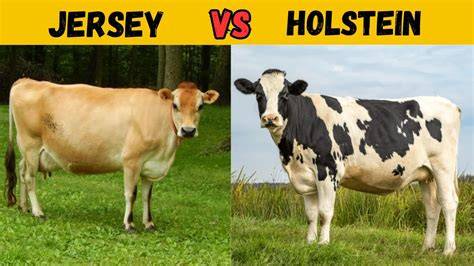 Infografika: Porovnanie telesných rámcov Jersey vs. Holstein