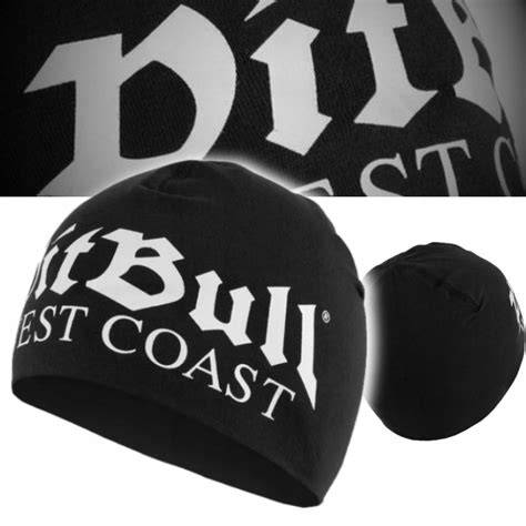 čiapka Pitbull Beanie Big Logo black/black na modelovi