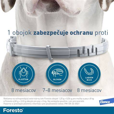Obojok Foresto pre psy nad 8 kg - 70 cm, blokovanie parazitov
