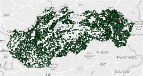 Mapa útulkov a dohľad nad adoptívnymi psami v regióne