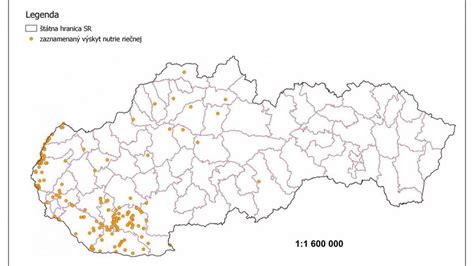 Mapa s vyznačenými regiónmi, kde sa často nachádzajú inzeráty na nemeckého špica