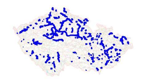 Mapa oblastí s aktuálnymi skladovými kotercmi a volierami