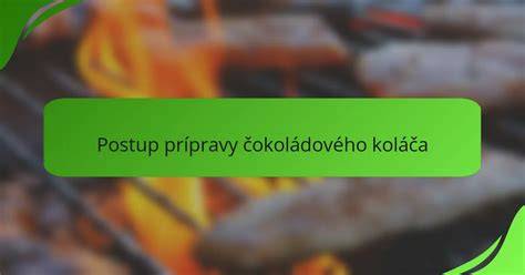 Infografika: Postup prípravy čokoládových špicov