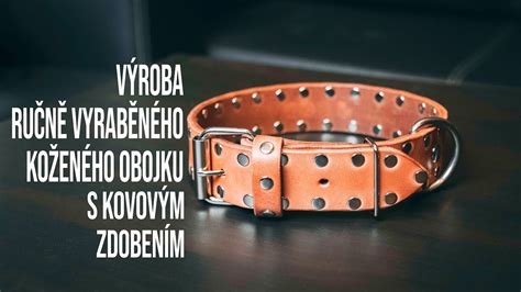 Ukážka koženého obojku s pevnou konštrukciou