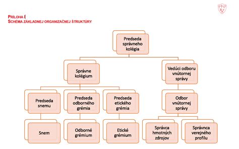 Schéma organizačnej štruktúry zariadenia sociálnych služieb