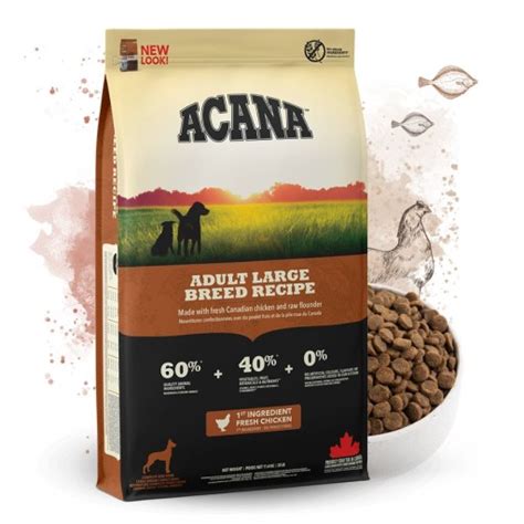 Infografika: Porovnanie zloženia a príchutí Acana Granule podľa veku a plemena