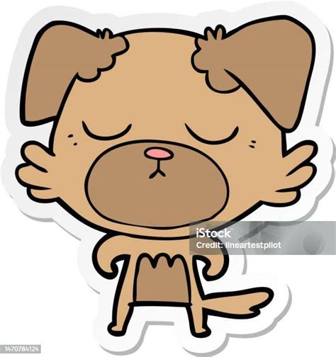 Ilustrácia roztomilého psa sediaceho na stole