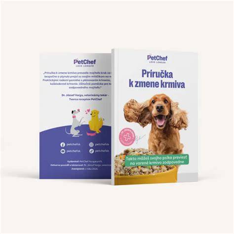 Znázornenie procesu varenia a zloženia krmiva PetChef