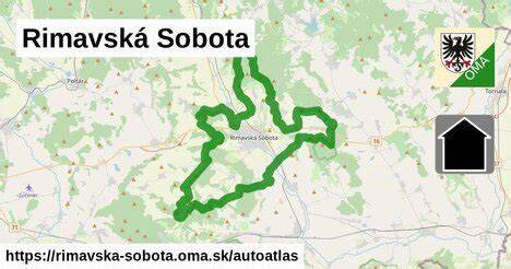 Mapa lokality Rimavská Sobota s označením KC SOS