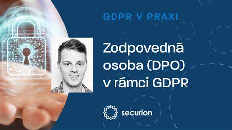Infografika: GDPR proces a zodpovedná osoba DPO