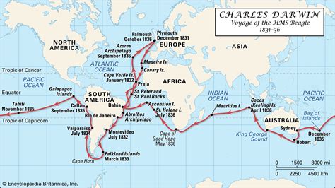 Beagle plavba mapa trasy