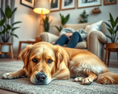 Pes prejavujúci emocionálnu podporu