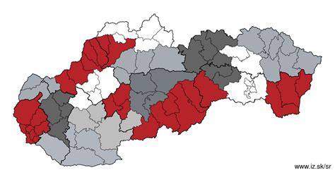 Mapa Slovenska ukazujúca regióny aktívnych záchranných akcií a adopcií bullteriérov