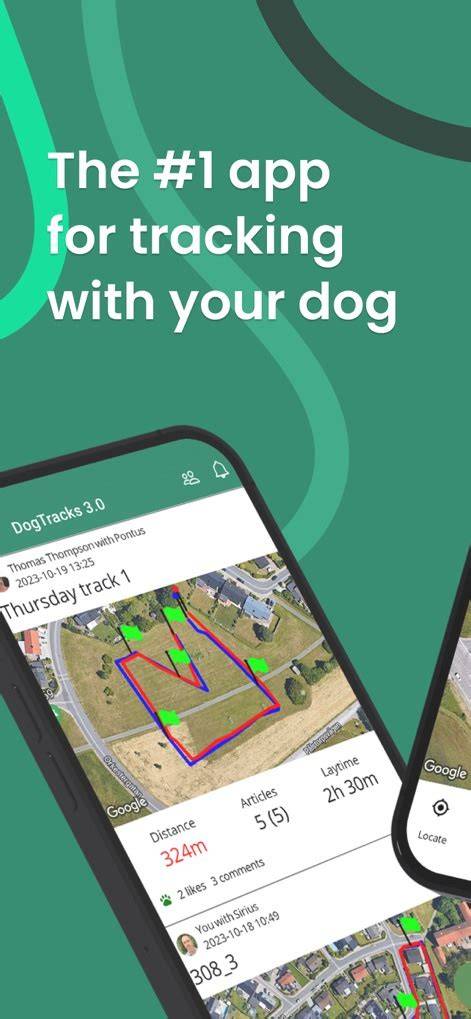 Mapa a dráha psa počas tréningu zobrazená v aplikácii DogTracks