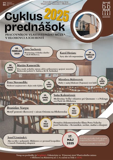 Poster cyklu prednášok Prvá streda v Čaplovičiane
