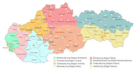 Mapa kin po Slovensku s dátumom premiéry a premietania