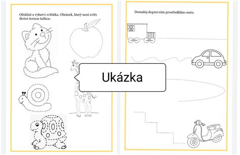 Ukážka pracovného zošita na rozvoj grafomotoriky