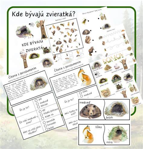 Mapa s označením miest, kde bývajú zvieratá