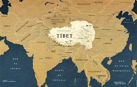 Mapa Tibetu