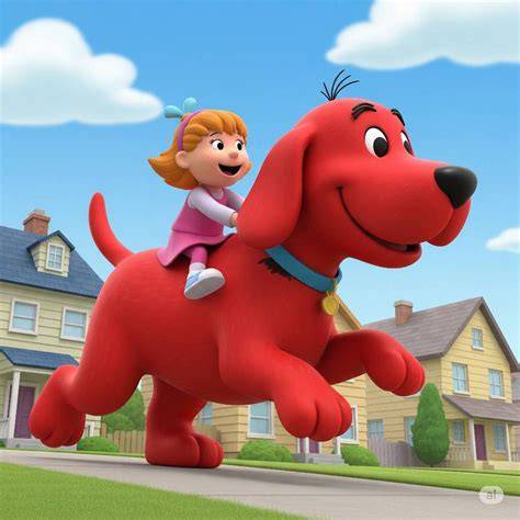 Obrázok: Clifford a Emily v meste