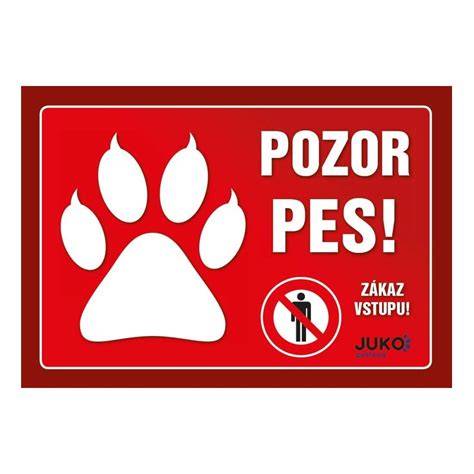 Rôzne typy tabuliek „Pozor pes“