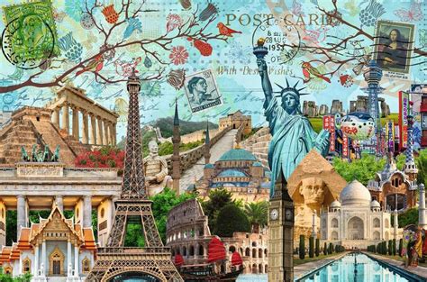 Koláž rôznych výstražných tabuliek s psami