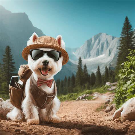 Tabla s užitočnými povelmi pre turistiku so psom