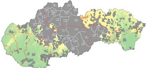 Mapa rizikových oblastí a miest s najvyšším počtom útokov psov