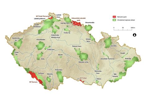 Mapa značiek a regiónov chovateľských staníc v ČR