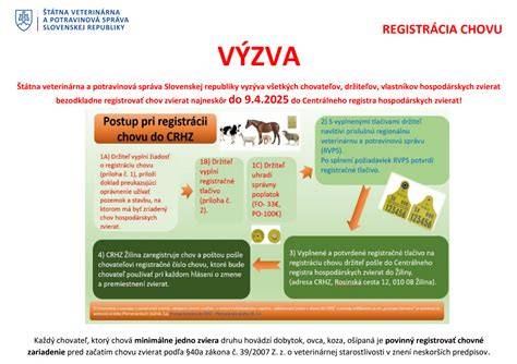 Infografika: Prehľad registrácie chovu a toku informácií medzi RVPS, CRHZ a plemenárskymi službami