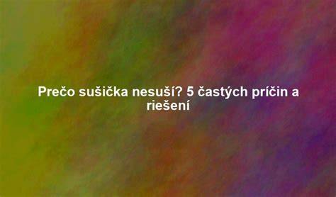 Mapa častých príčin neposlušnosti a riešení