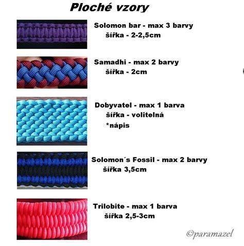 Infografika: Vzor pletenia paracord obojku