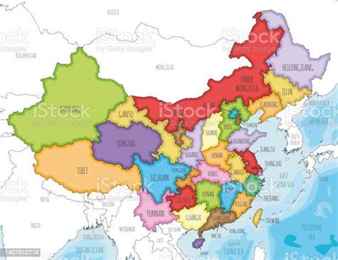 Stará mapa Číny s vyznačenými oblasťami pôvodu psov