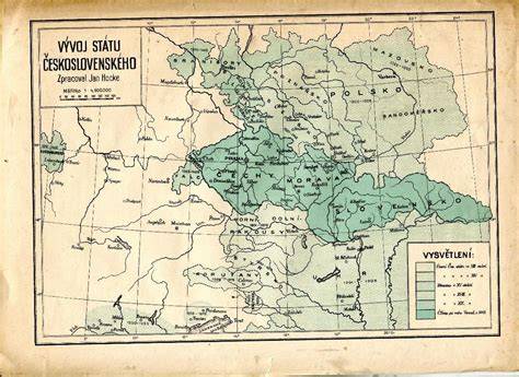 Ilustratívna mapa: miesta chovu a vývoj línii československého vlčiaka