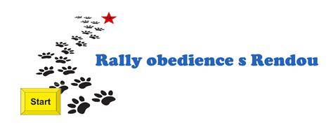 Humorná schéma: Rally Obedience parkúr s kartami úloh