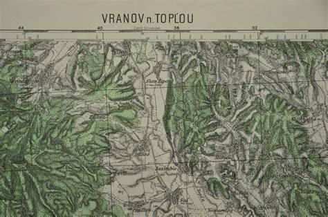 Mapa regiónu Vranov nad Topľou a okolia s označenými chovateľskými stanicami