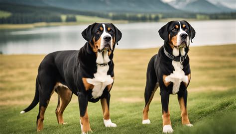 Veľký švajčiarsky salašnícky pes v zasneženej krajine