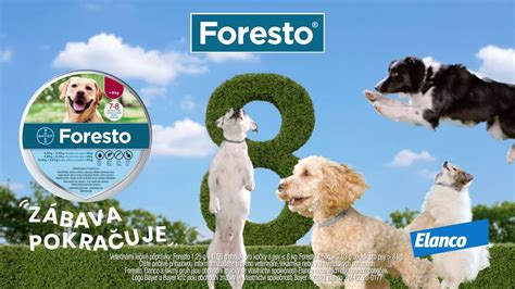 Štítok obojku Foresto s informáciami o produkte